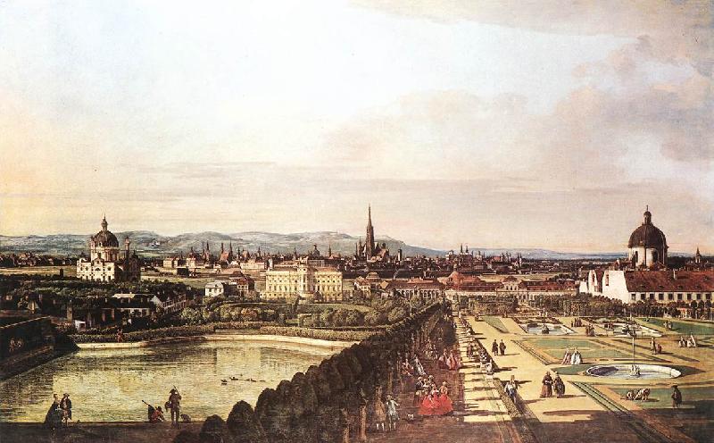BELLOTTO, Bernardo View of Vienna from the Belvedere hjhk Sweden oil painting art